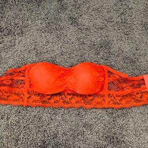 Orange Lacy bralette